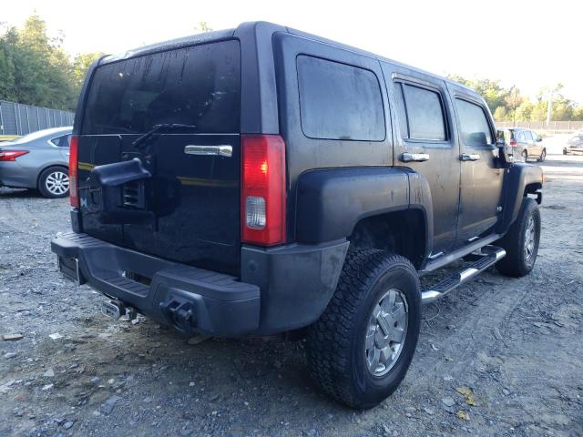 5GTDN13E278196883 - 2007 HUMMER H3 BLACK photo 4