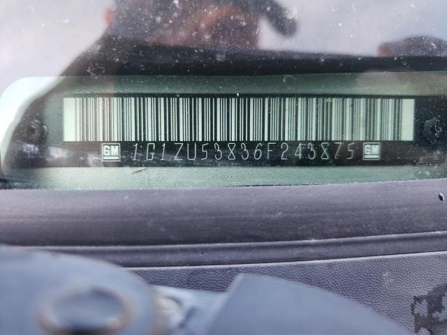 1G1ZU53836F243875 - 2006 CHEVROLET MALIBU LTZ ვერცხლისფერი ფოტო 10