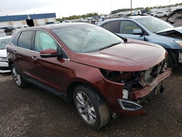 2FMPK4K94GBC36215 - 2016 FORD EDGE TITAN BROWN photo 1