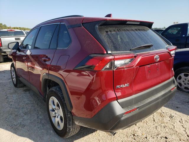 2T3H1RFV3MW142450 - 2021 TOYOTA RAV4 LE BURGUNDY photo 3