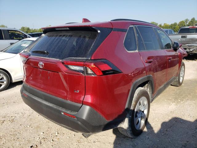 2T3H1RFV3MW142450 - 2021 TOYOTA RAV4 LE BURGUNDY photo 4