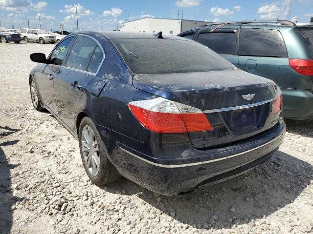 KMHGC46F09U058250 - 2009 HYUNDAI GENESIS 4. BLUE photo 3