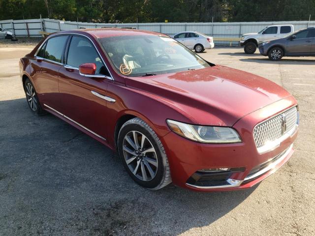 1LN6L9UK4H5600211 - 2017 LINCOLN CONTINENTA RED photo 1