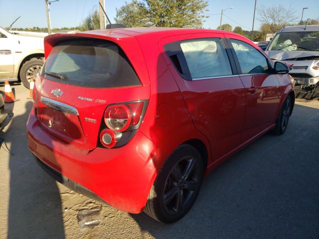 1G1JH6SB3G4135709 - 2016 CHEVROLET SONIC RS RED photo 4