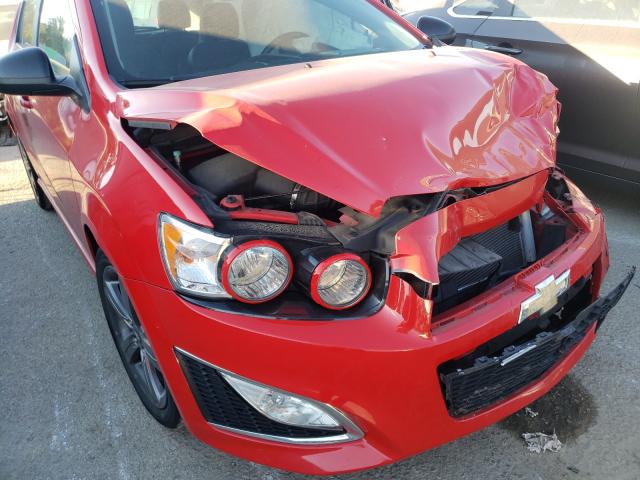 1G1JH6SB3G4135709 - 2016 CHEVROLET SONIC RS RED photo 9