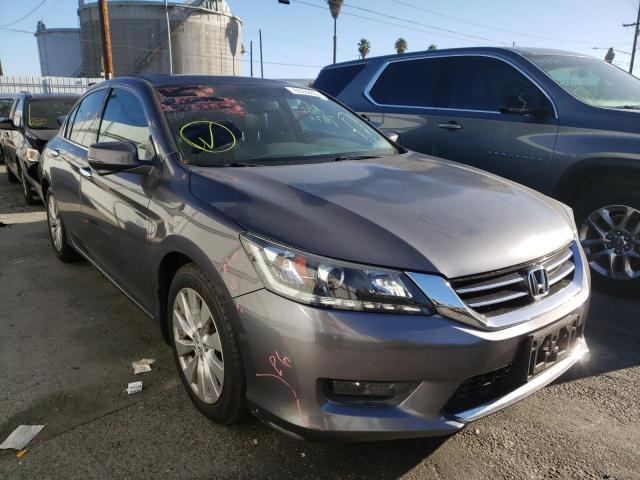 1HGCR3F84FA036702 - 2015 HONDA ACCORD EXL GRAY photo 1