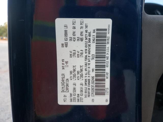 1D7KS28C97J562406 - 2007 DODGE RAM 2500 S Կապույտ լուսանկար 10