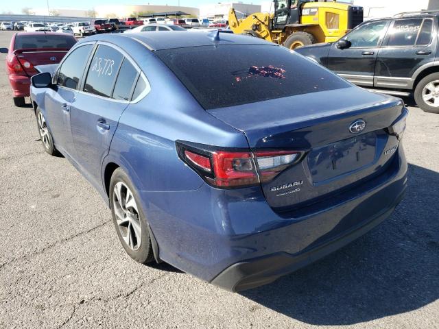 4S3BWAC68L3032257 - 2020 SUBARU LEGACY PRE BLUE photo 3