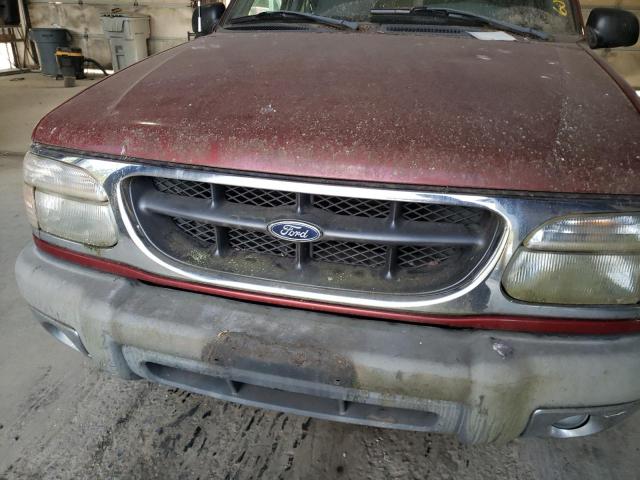 1FMDU34E1XZA36410 - 1999 FORD EXPLORER BURGUNDY photo 10