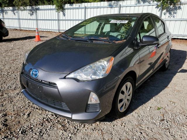 JTDKDTB33E1570372 - 2014 TOYOTA PRIUS C GRAY photo 2