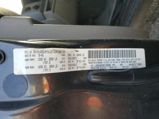 1J8HG48K26C158285 - 2006 JEEP COMMANDER ნაცრისფერი ფოტო 10