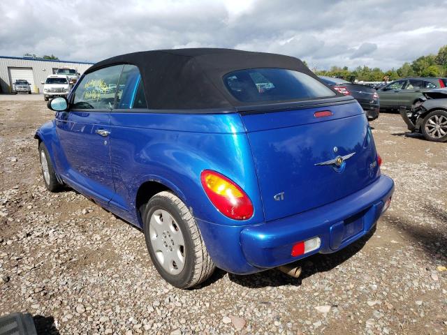 3C3AY75S05T589243 - 2005 CHRYSLER PT CRUISER BLUE photo 3