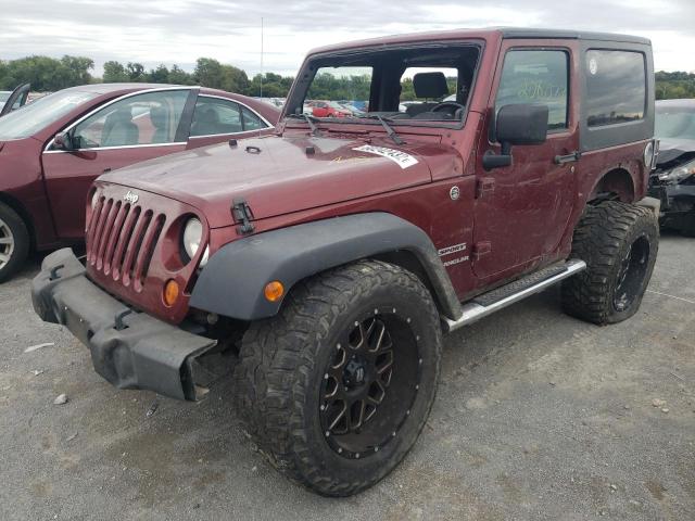 1J4AA2D19AL105730 - 2010 JEEP WRANGLER S MAROON photo 2