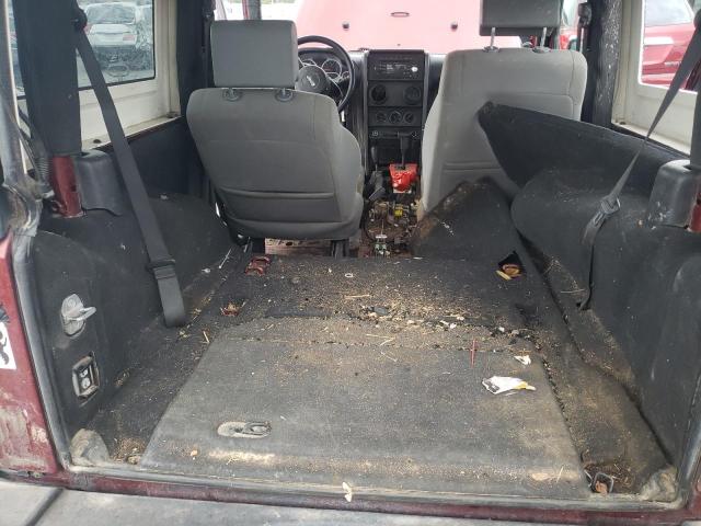 1J4AA2D19AL105730 - 2010 JEEP WRANGLER S MAROON photo 6