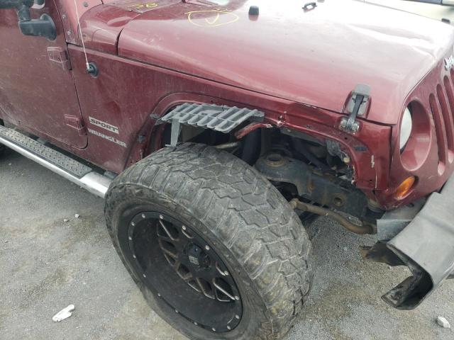 1J4AA2D19AL105730 - 2010 JEEP WRANGLER S MAROON photo 9