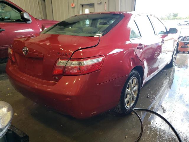 4T4BE46K08R046640 - 2008 TOYOTA CAMRY CE RED photo 4