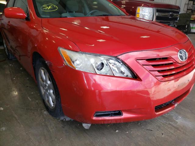 4T4BE46K08R046640 - 2008 TOYOTA CAMRY CE RED photo 9