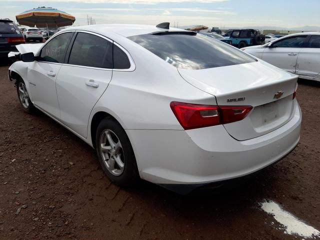 1G1ZB5ST8HF222616 - 2017 CHEVROLET MALIBU LS WHITE photo 3