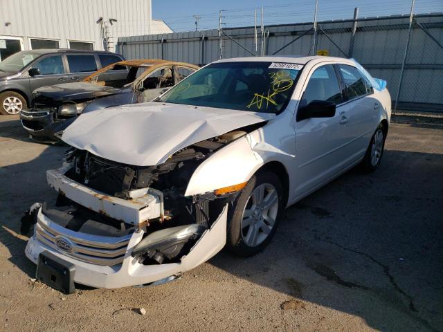 3FAHP08109R172530 - 2009 FORD FUSION SEL WHITE photo 2