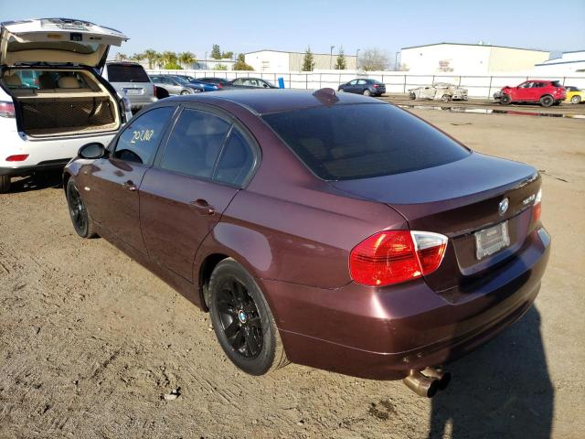 WBAVB135X6PT06570 - 2006 BMW 2 SERIES BURGUNDY photo 3