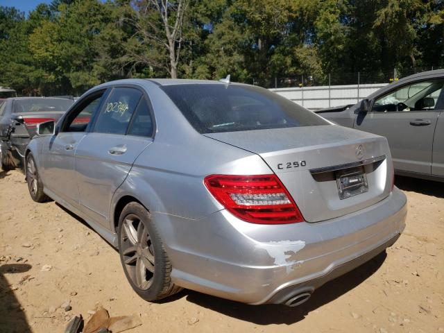 WDDGF4HB4DR****** - 2013 MERCEDES-BENZ C 250 SILVER photo 3