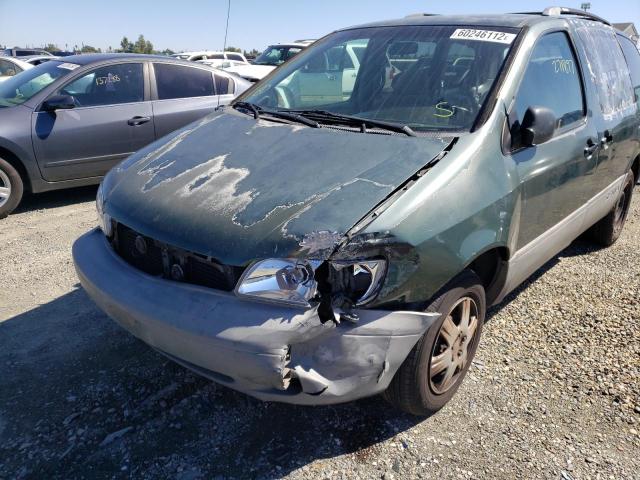 4T3ZF13C1YU286420 - 2000 TOYOTA SIENNA LE GREEN photo 9