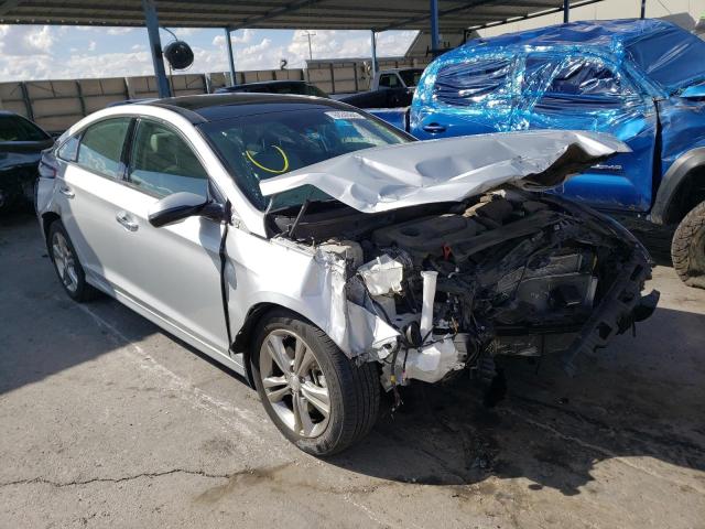 5NPE34AF8KH808707 - 2019 HYUNDAI SONATA LIM SILVER photo 1