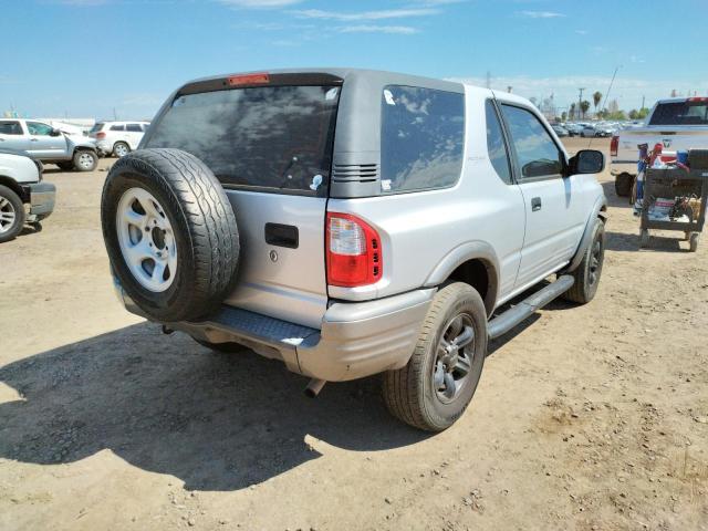 4S2CM57W724340741 - 2002 ISUZU RODEO SPOR SILVER photo 4