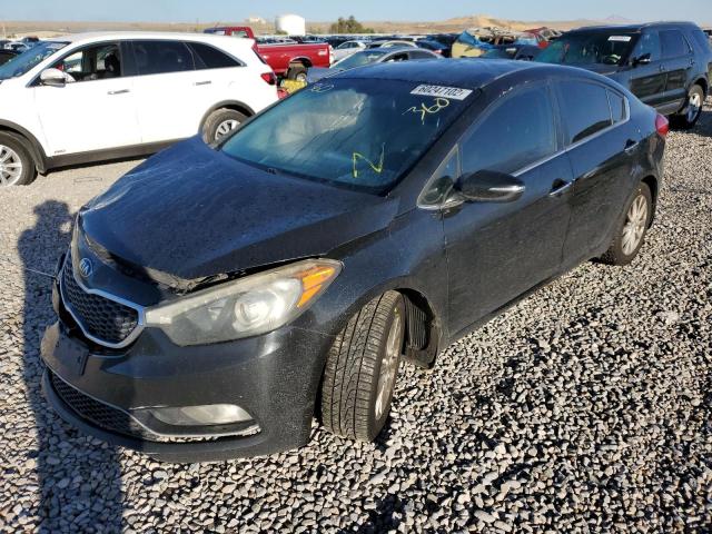 KNAFX4A89F5304762 - 2015 KIA FORTE EX BLACK photo 2