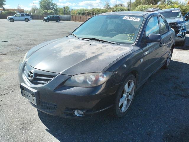 JM1BK324X61441433 - 2006 MAZDA MAZDA3 BLACK photo 2