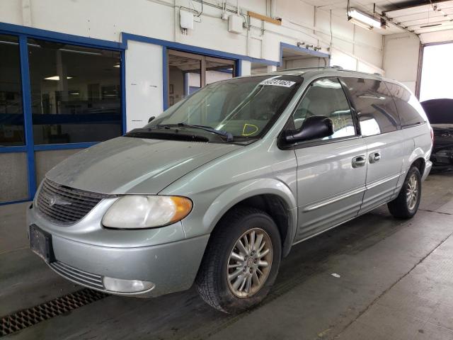 2C8GP64L93R233420 - 2003 CHRYSLER TOWN & COU GREEN photo 2