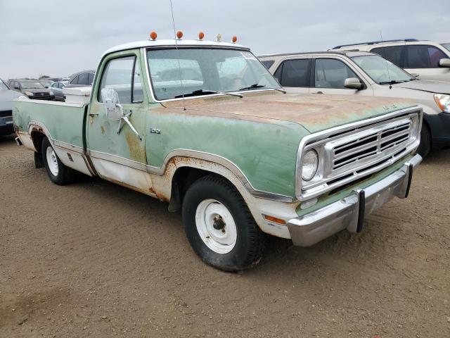 D14AF3S007956 - 1973 DODGE D150 PICKU GREEN photo 1