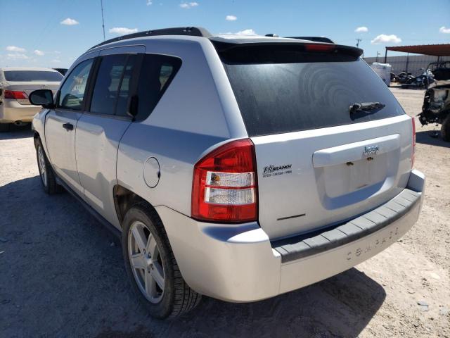 1J8FT47W37D156337 - 2007 JEEP COMPASS SILVER photo 3