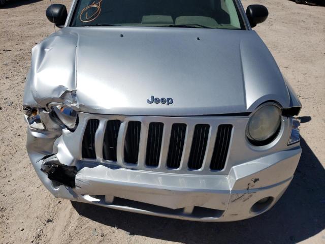 1J8FT47W37D156337 - 2007 JEEP COMPASS SILVER photo 7