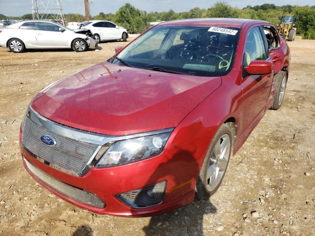 3FAHP0KC5BR119399 - 2011 FORD FUSION SPO MAROON photo 2