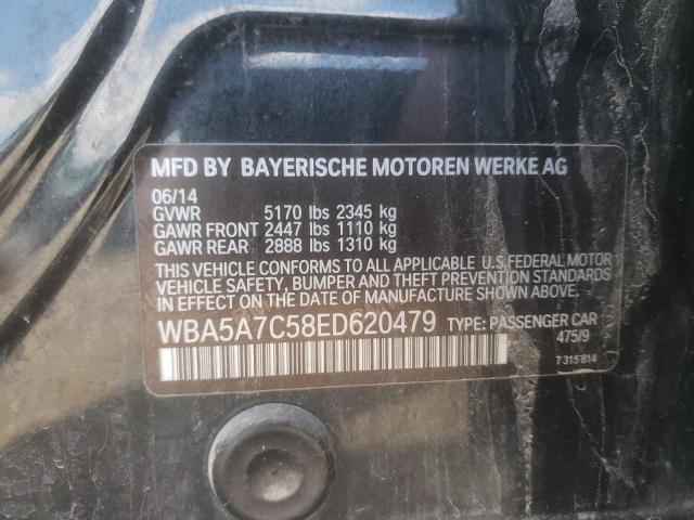 WBA5A7C58ED620479 - 2014 BMW 528 XI BLACK photo 10