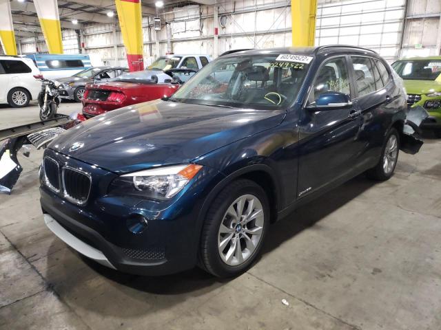 WBAVL1C58EVY19808 - 2014 BMW X1 XDRIVE2 BLUE photo 2