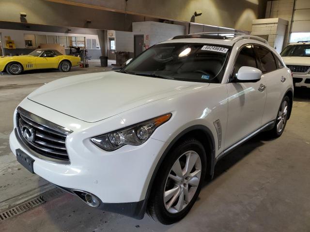 JN8CS1MW8DM171352 - 2013 INFINITI FX37 WHITE photo 2