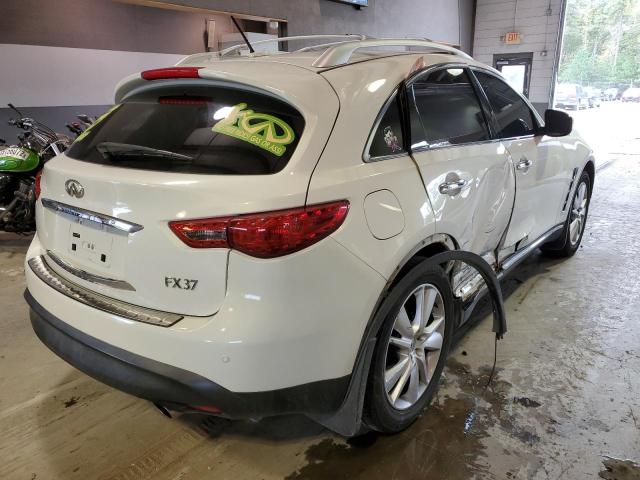 JN8CS1MW8DM171352 - 2013 INFINITI FX37 WHITE photo 4