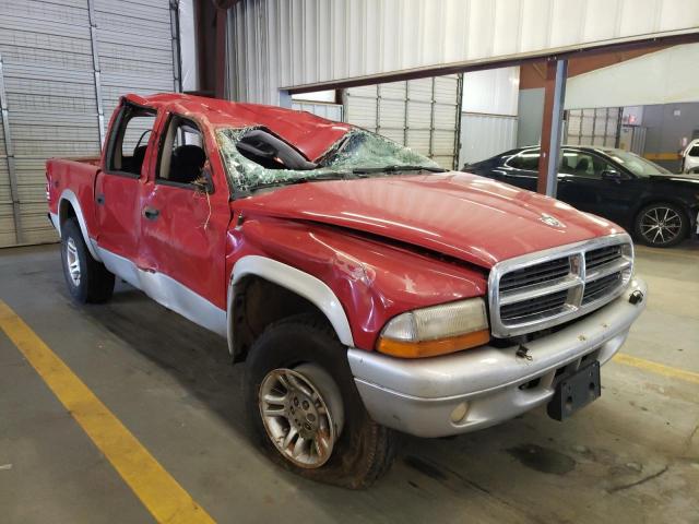 1D7HG48X83S359599 - 2003 DODGE DAKOTA QUA RED photo 1