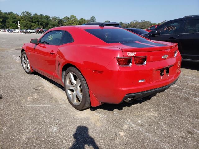 2G1FC1ED3B9171720 - 2011 CHEVROLET CAMARO RS RED photo 3