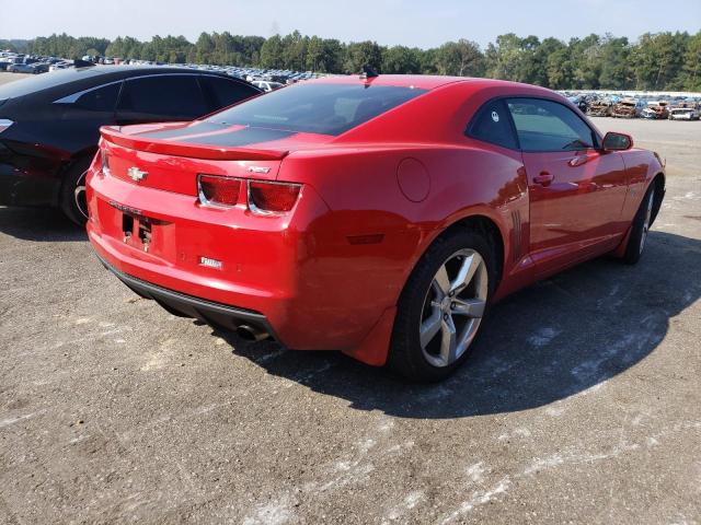 2G1FC1ED3B9171720 - 2011 CHEVROLET CAMARO RS RED photo 4