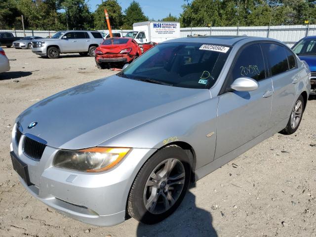 WBAVC93598K035660 - 2008 BMW 328XI SILVER photo 2