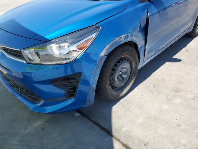 3KPA25AD3ME434178 - 2021 KIA RIO S BLUE photo 9