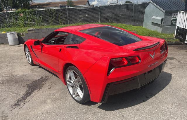 1G1YF2D73J5105231 - 2018 CHEVROLET CORVETTE S RED photo 3