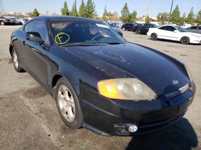 KMHHM65D33U098939 - 2003 HYUNDAI TIBURON BLACK photo 1