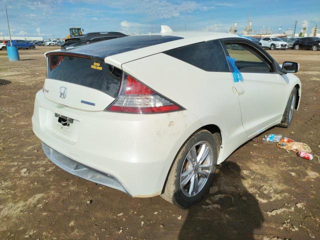 JHMZF1D62CS001913 - 2012 HONDA CR-Z EX WHITE photo 4