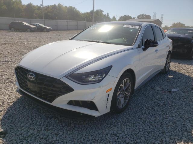 5NPEF4JAXMH088471 - 2021 HYUNDAI SONATA SEL WHITE photo 2