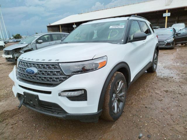 1FMSK7DH0MGB60948 - 2021 FORD EXPLORER X WHITE photo 2