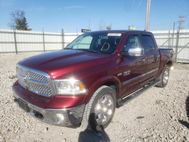 1C6RR7NT9HS692016 - 2017 RAM 1500 LARAM MAROON photo 2